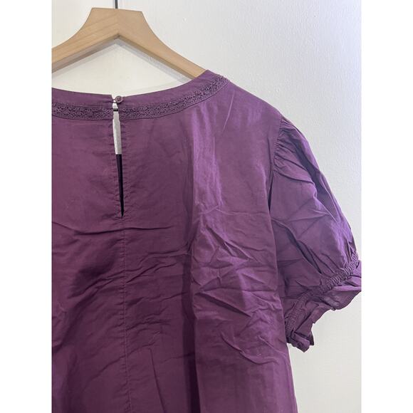 Cottagecore Victorian Inspired Romantic Boho Prairie Top 26 Edwardian Burgundy - Picture 12 of 15